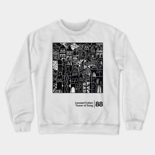 Tower of Song - Minimal Style Illustration Artwork Crewneck Sweatshirt